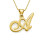 18ct Gold Initials Pendant with Any Letter	