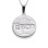 Sterling Silver Personlised Football Pendant	