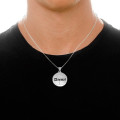 Personalised Sterling Silver Football Name Necklace Personalised sterling silver football name necklace pendant