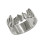 Personalised Silver Cut Out Ring	
