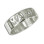 Personalised English Silver Engraved Name Ring	