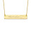 18ct Gold Plated Icon Bar Necklace	
