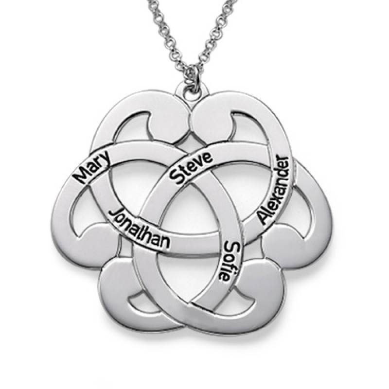 Silver Engraved Arabesque Necklace Silver engraved arabesque personalised necklace