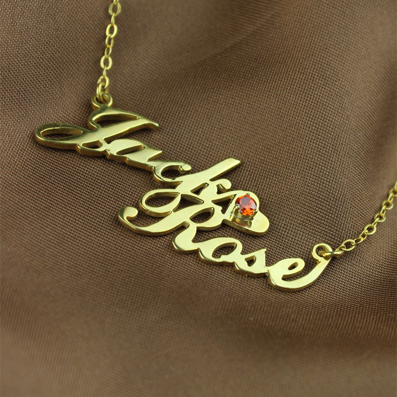 Carrie Style Name Necklace Carrie-style personalised name necklace pendant