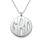 Personalised Silver Print Monogram Necklace	
