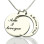 Personalised I Love You to the Moon and Back Love Necklace Sterling Silver