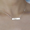 Engraved Nameplate Bar Necklace Engraved nameplate bar necklace product image