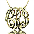 Cube Premium Monogram Necklace Cube premium monogram necklace pendant