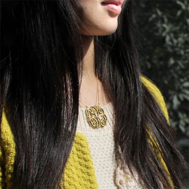 Cube Premium Monogram Necklace Cube premium monogram necklace product image