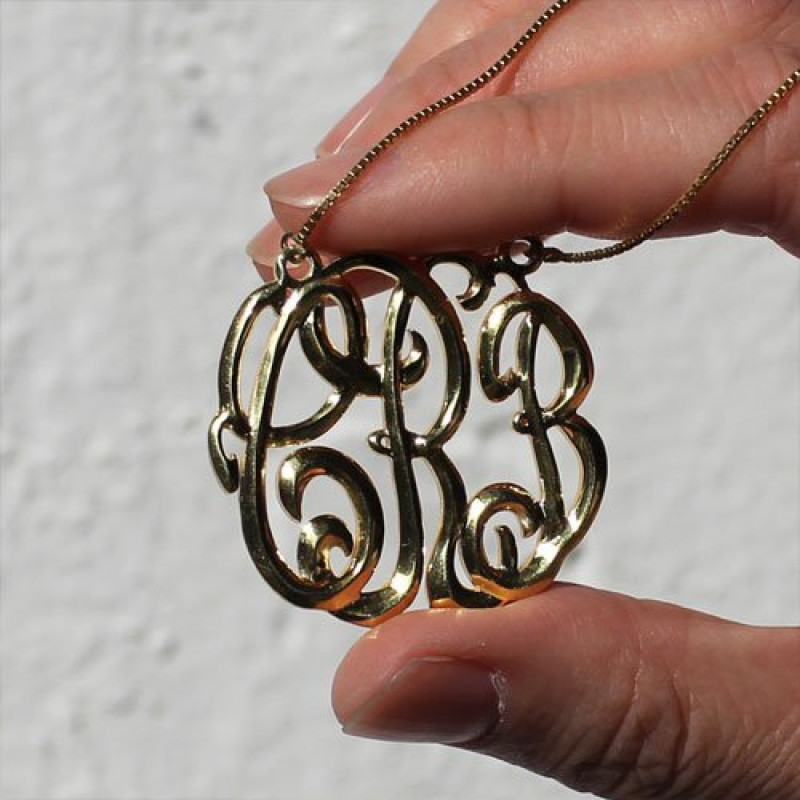 Cube Premium Monogram Necklace Cube premium monogram necklace product image