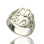 Personalised Hand Drawing Monogrammed Ring Silver