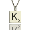 Personalised Scrabble Initial Letter Necklace Personalised Scrabble initial letter necklace