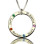 Mothers Family Circle Name Necklace Engraved Birthstone Silver