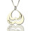 Double Heart Pendant With Names For Her Sterling Silver