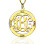 Family Monogram Name Necklace In 18ct Gold Plated