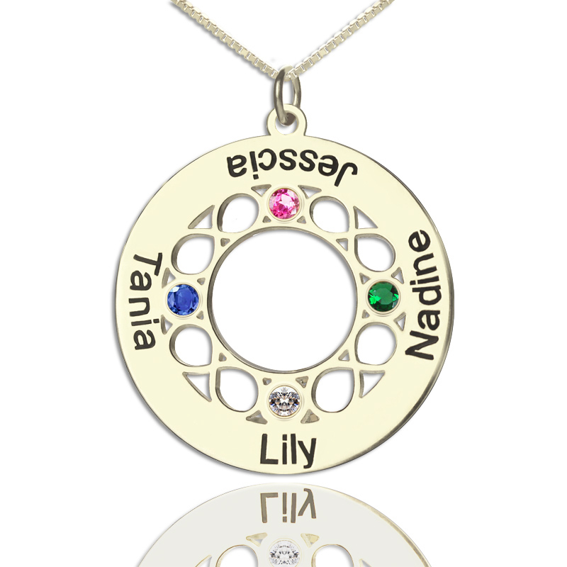 Infinity Family Names Necklace for Mom Infinity family names necklace for Mom