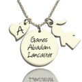 Personalised Mother Name Disc Necklace Personalised mother name disc necklace in sterling silver