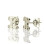 Personalised Single Monogram Stud Earrings Sterling Silver