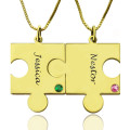 Matching personalised puzzle necklace pendant