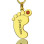 Baby Feet Necklace with birthstone Name Gold