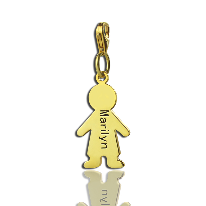 Personalised Boy Name Pendant Necklace Personalised boy pendant necklace with engraved name