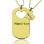 Matching Heart Couples Name Dog Tag Necklaces