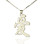 Custom Chinese/Japanese Kanji Pendant Necklace Silver