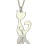 Personalised Cat Name Charm Necklace in Silver