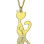 Custom Cat Name Pendant Necklace 18ct Gold Plated Over