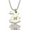 Personalised Rabbit Initial Charm Pendant Sterling Silver