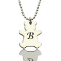 Personalised Teddy Bear Initial Necklace Personalised teddy bear initial necklace