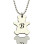 Personalised Teddy Bear Initial Necklace Sterling Silver