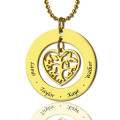 Circle family tree pendant necklace product image