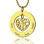 Circle Family Tree Pendant Necklace In 18ct Gold Plated