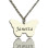 Personalised Charming Butterfly Pendant Name Necklace Silver