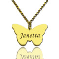 Personalised Butterfly Name Pendant Necklace Personalised butterfly name pendant necklace