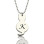 Personalised Tiny Cat Initial Pendant Necklace Silver