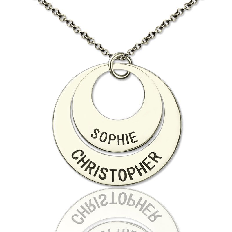 Engraved Ring Mother Necklace Engraved ring mother necklace product image