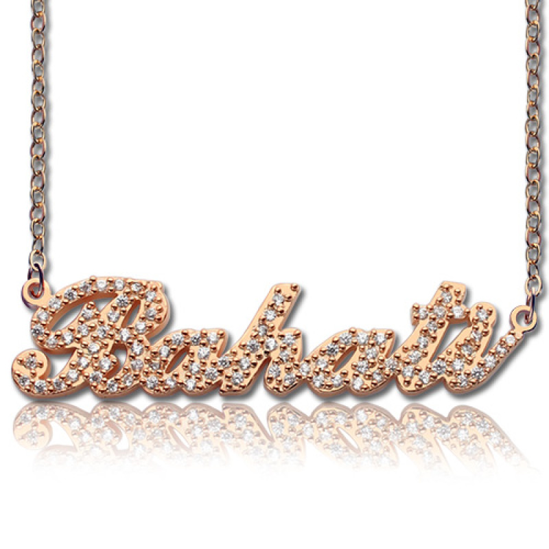 Personalised Carrie Name Necklace Personalised Carrie name necklace with optional birthstones