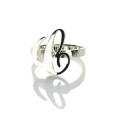 Personalised Carrie initial letter ring