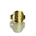 Engraved monogram ring product image
