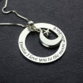 Personalised Moon and Star Charm Pendant Personalised moon and star charm pendant gallery image
