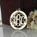 Personalised family monogram name necklace