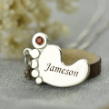 Personalised Baby Feet Necklace Personalised baby feet necklace