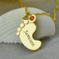 Baby Feet Name Necklace Pendant Baby feet name necklace pendant view