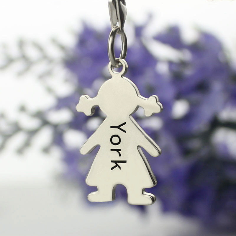 Personalised Baby Girl Name Pendant Necklace Personalised baby girl name pendant necklace