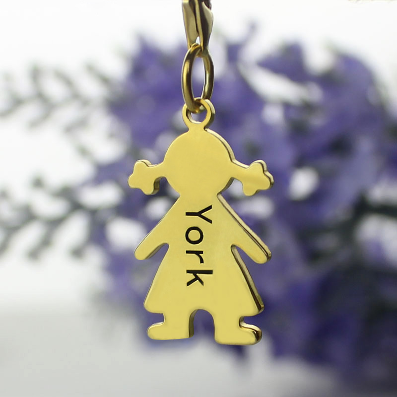 Personalised Baby Girl Name Pendant Necklace Personalised baby girl heart pendant necklace product image