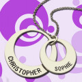 Engraved Ring Mother Necklace Engraved ring mother necklace gallery image