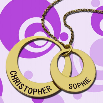 Engraved Ring 18ct Gold Plated Mother Necklace Engraved Ring 18ct Gold Plated Mother Necklace