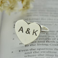 Engraved Sweetheart Ring with Double Initials Engraved sweetheart ring with double initials